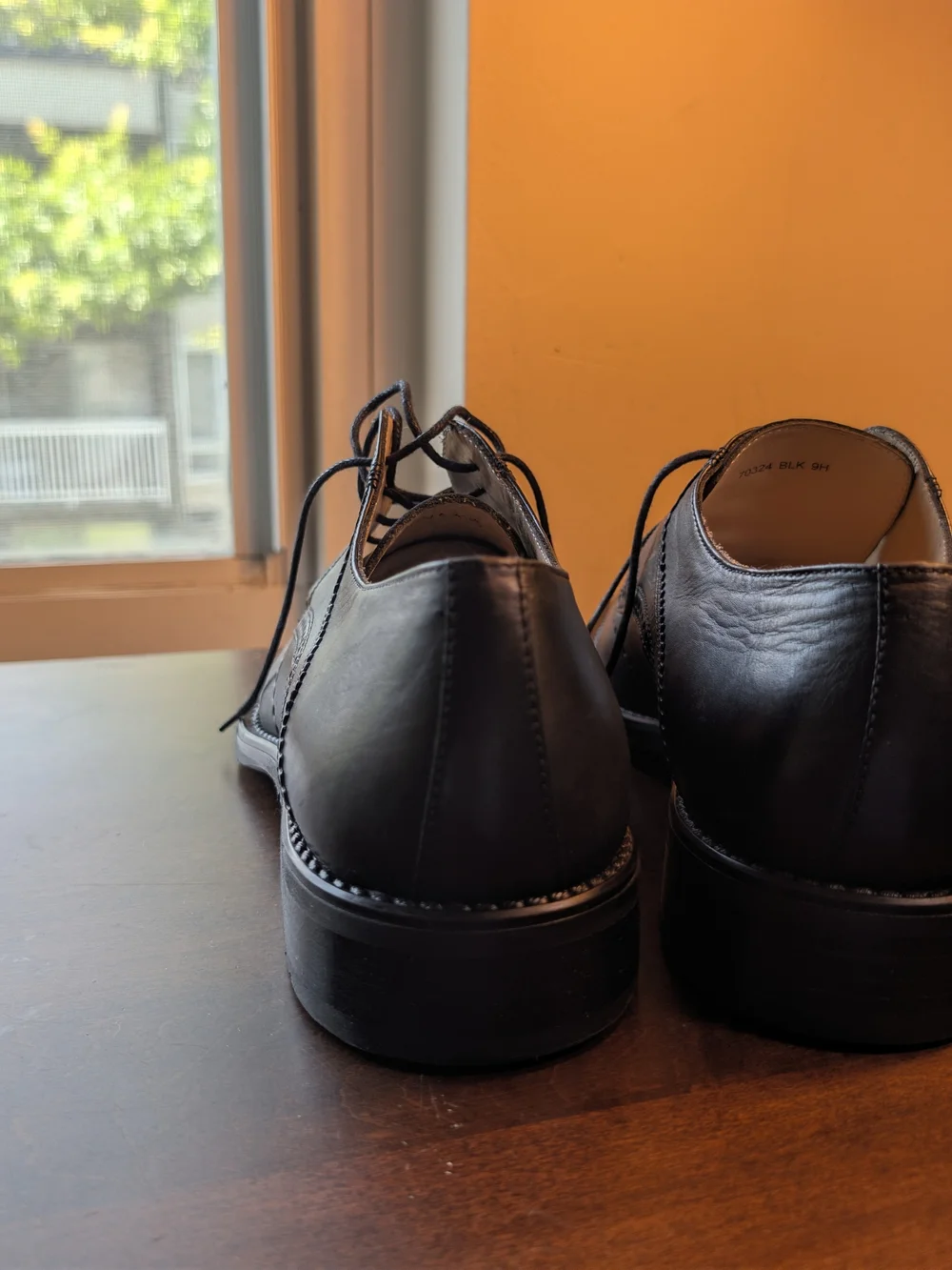 Cole Haan polished black